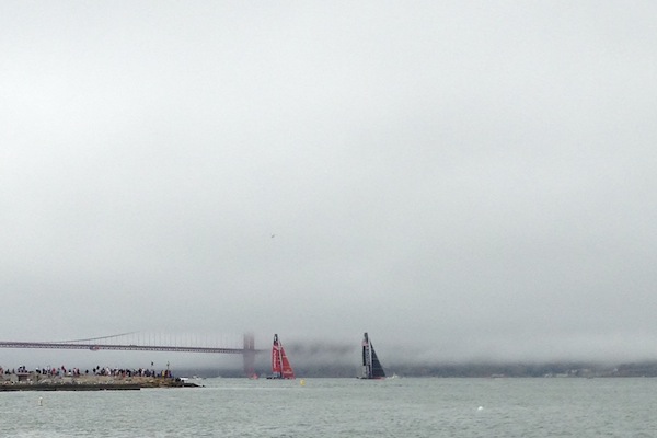 san francisco fog at the america's cup