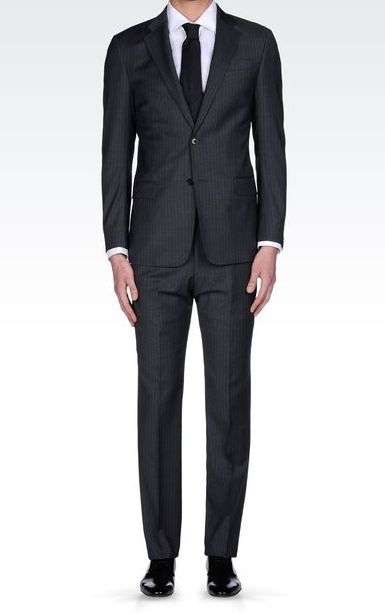 armani pinstripe suit, spring/summer 2014