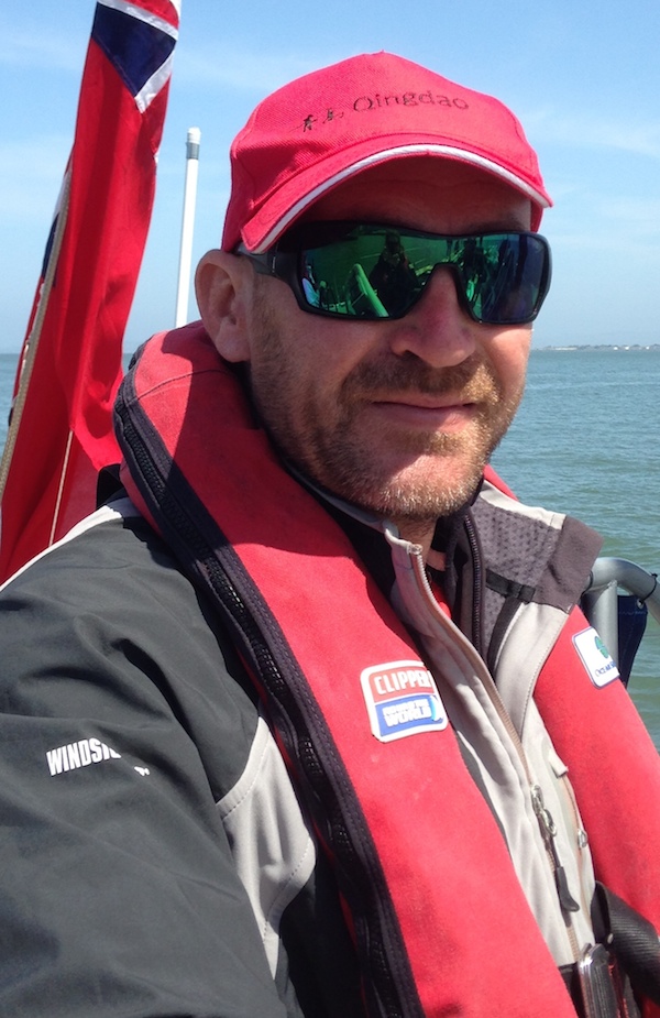 gareth glover, skipper of quingdao in the clipper round the world yacht race