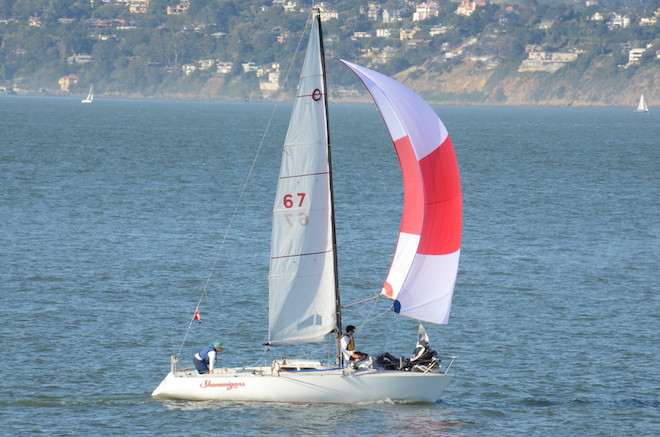 shenanigans, first monohull to cross