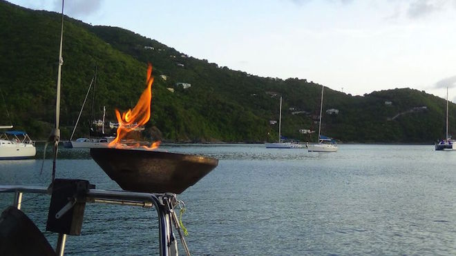 barbeque aboard, sailing the british virgin islands