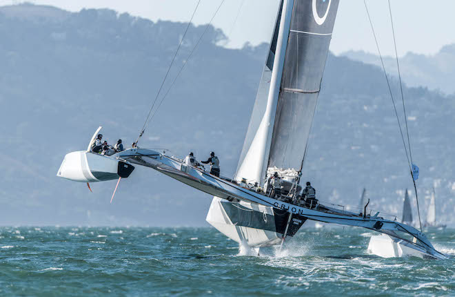 ORION, Sail Number: USA 02, Owner/Skipper: Tom Siebel, Class: Multihull, Yacht Type: MOD70, Homeport: Redwood City, CA, USA