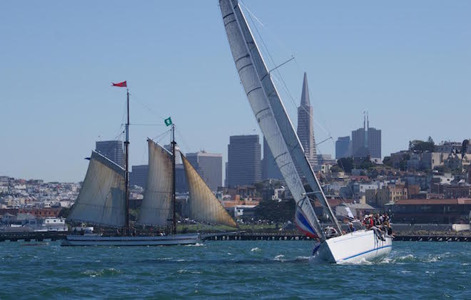 swiftsure II with the alma and transamerica as backdrop