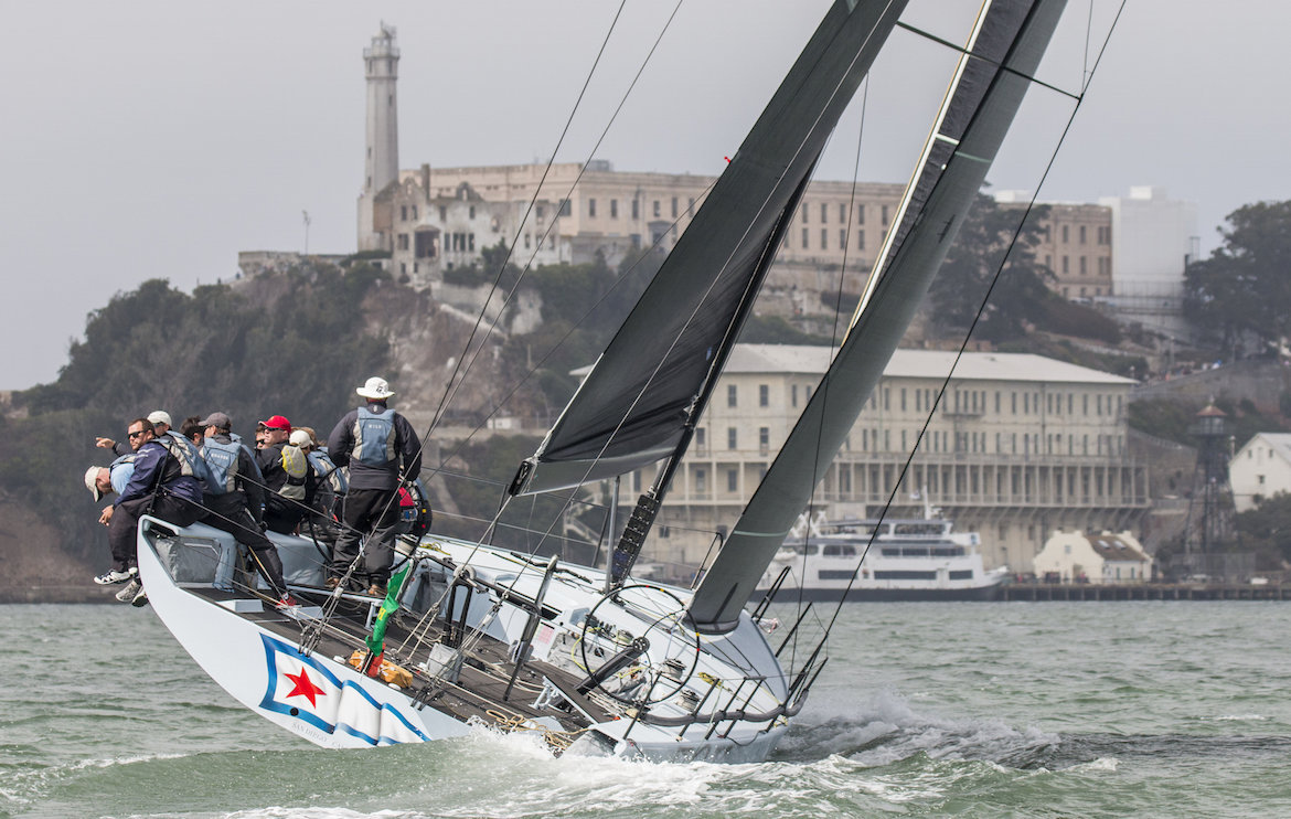 pac 52 fox racing in the rolex big boat series 2016. sailcouture.com.