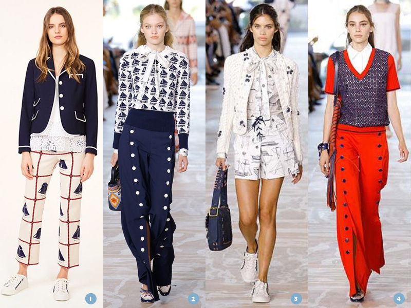 nautical style tory burch spring summer 2017
