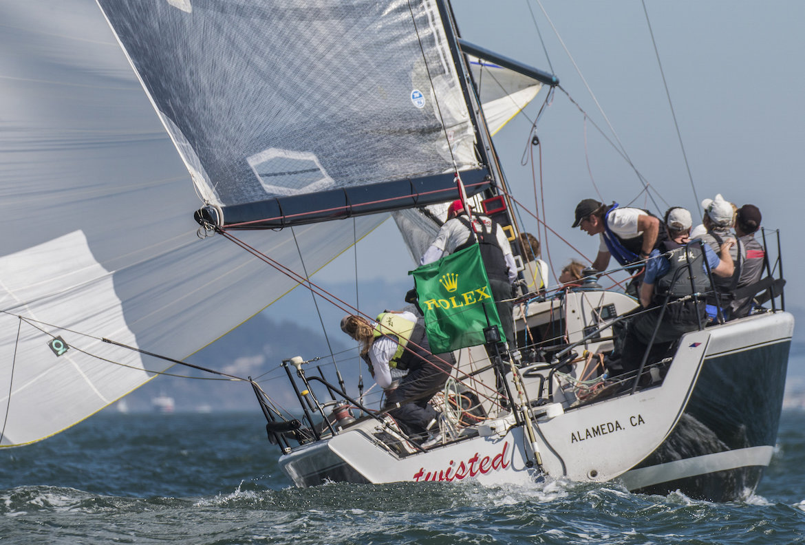 tony pohl's farr 40 twisted, rolex big boat series 2016. sailcouture.com