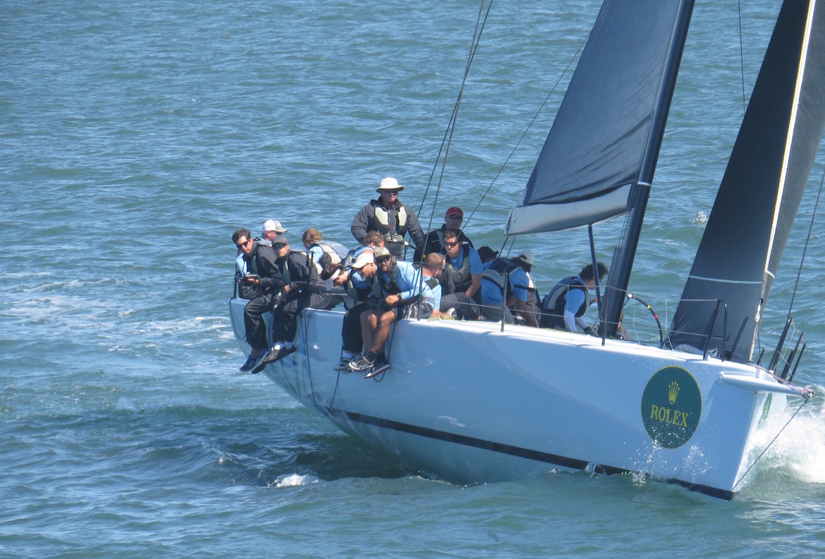 victor wild helms his pac 52 fox in the rolex big boat series 2016. sailcouture.com
