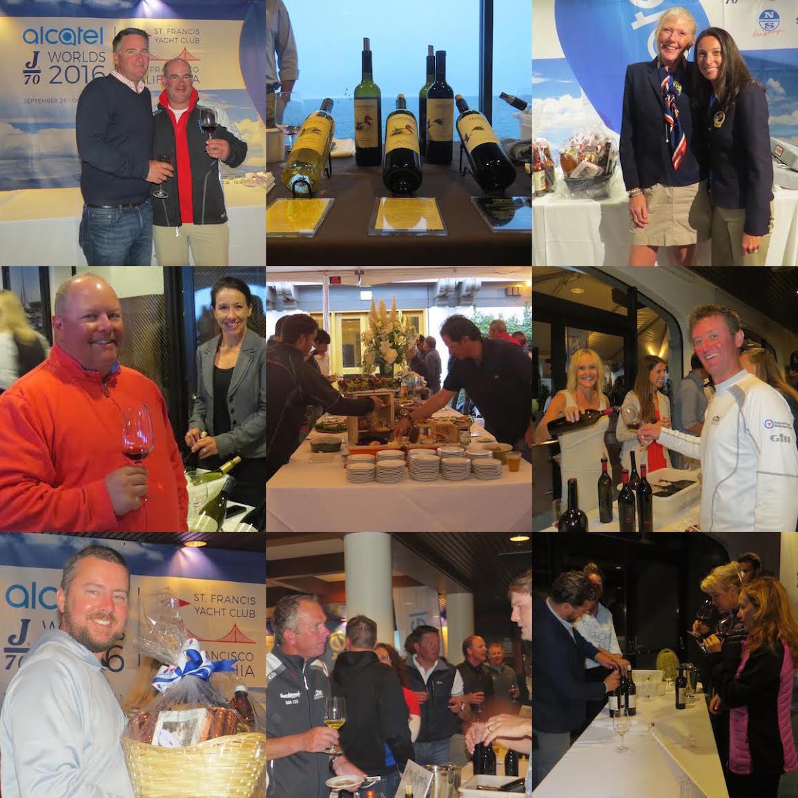 j/70 worlds wine tasting, st. francis yacht club, san francisco. sailcouture.com