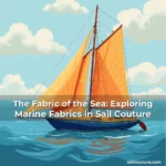Artistic representation for The Fabric of the Sea: Exploring Marine Fabrics in Sail Couture