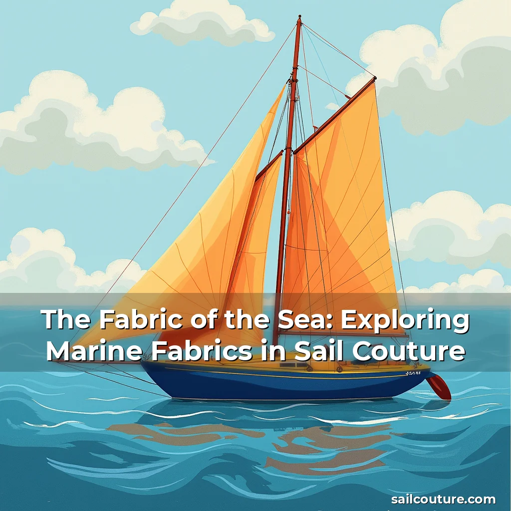 Artistic representation for The Fabric of the Sea: Exploring Marine Fabrics in Sail Couture