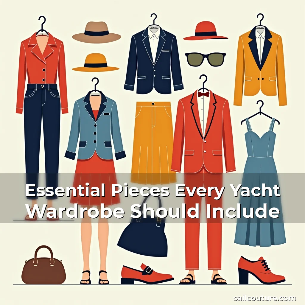 Artistic representation for Essential Pieces Every Yacht Wardrobe Should Include